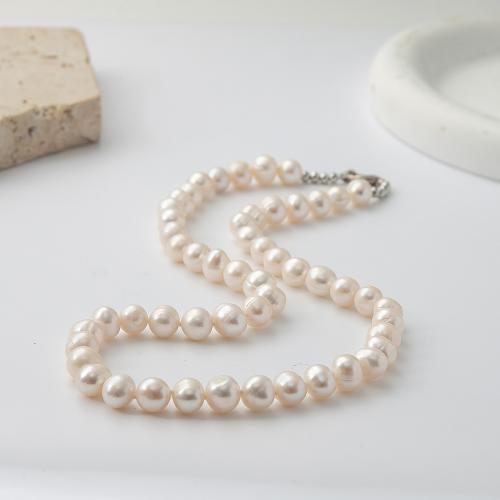 Natural Freshwater Pearl Necklace for woman Length 18.5 cm Sold By PC