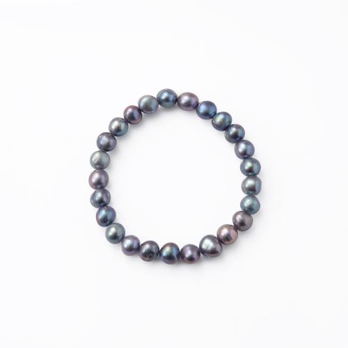 Sötvatten odlade Pearl Bracelet, Freshwater Pearl, för kvinna, Längd 18.5 cm, Säljs av PC