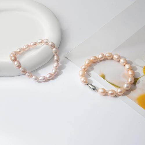 Freshwater Cultured Pearl Bracelet Freshwater Pearl & for woman Length 18.5 cm Sold By PC