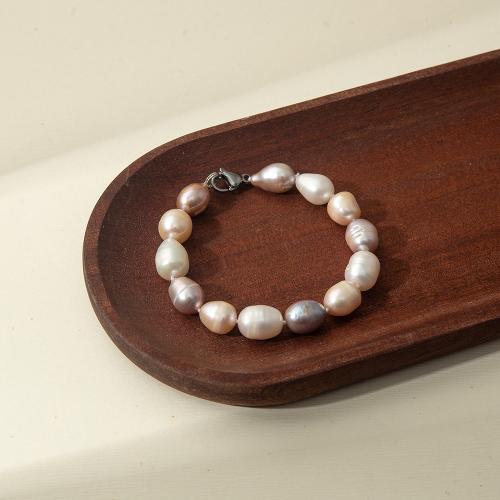 Sötvatten odlade Pearl Bracelet, Freshwater Pearl, för kvinna, Längd 18.5 cm, Säljs av PC