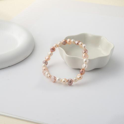 Sötvatten odlade Pearl Bracelet, Freshwater Pearl, för kvinna, Längd 18.5 cm, Säljs av PC