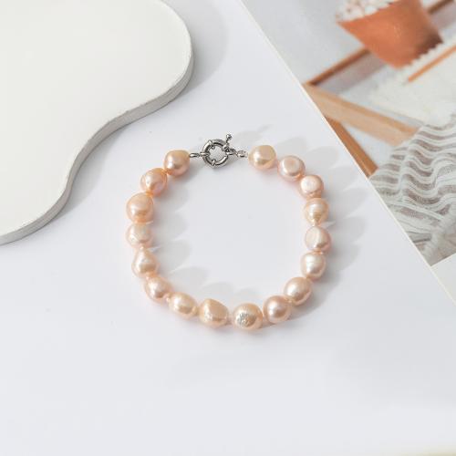 Bracelet en perles de culture d'eau douce, perle d'eau douce cultivée, styles différents pour le choix & pour femme, plus de couleurs à choisir, Longueur 18.3 cm, Vendu par PC