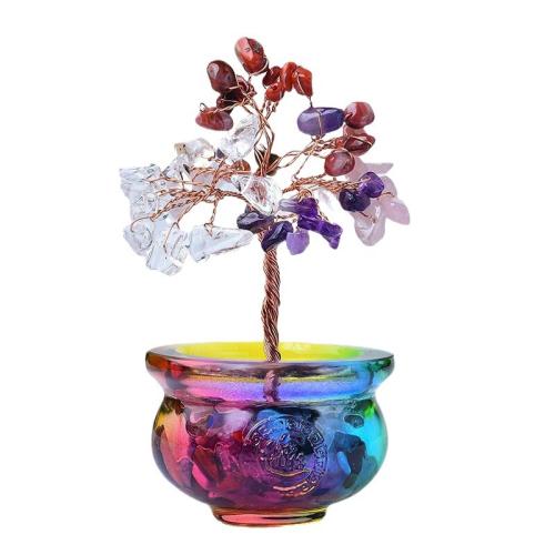 Fashion Decoration Quartz plant pot fashion jewelry mixed colors Sold By PC