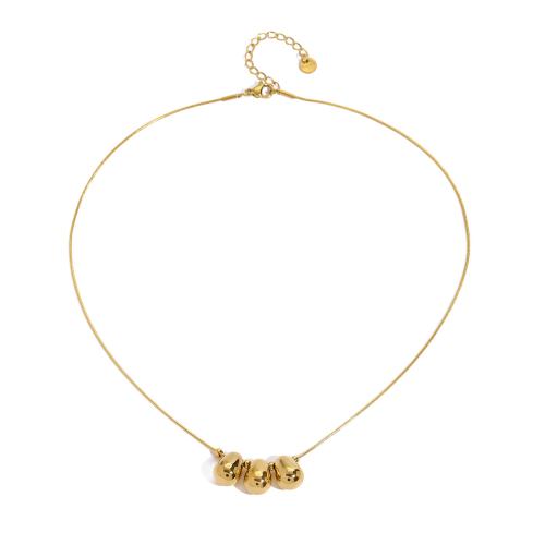 Colar de jóias de aço inoxidável, Aço inoxidável 304, with 1.96 Inch extender chain, banhado, joias de moda & para mulher, dourado, comprimento 16.53 inchaltura, vendido por PC