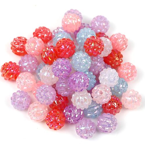 Plated Acrylic Beads random style & DIY Random Color Approx Sold By Bag