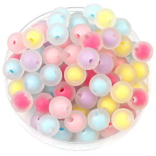 Frosted Acrylic Beads random style & DIY Random Color Approx Sold By Bag