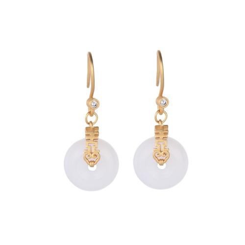 Ciúbach Zirconia Micrimhilseogra réiteodh Earring Prás, plátáilte, seanré & micrea réiteach zirconia ciúbach & do bhean, órga, 34mm, Díolta De réir Péire