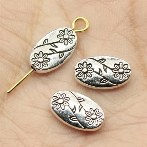 Zinc Alloy Flower Beads plated DIY Sold By Bag