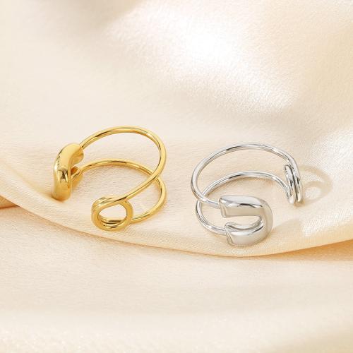 Stainless Steel Finger Ring 304 Stainless Steel Vacuum Ion Plating for woman Sold By PC