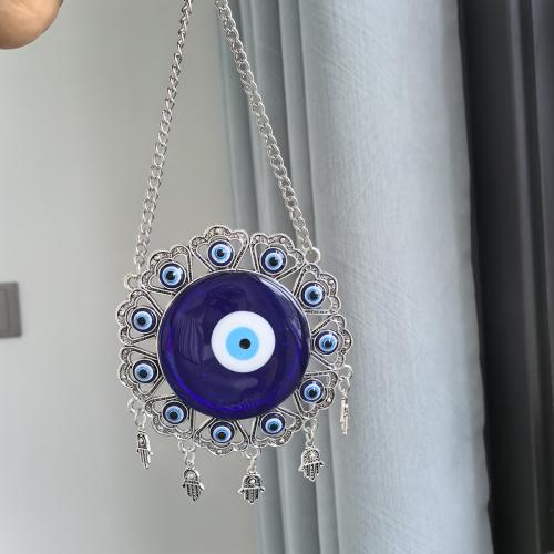 Hangende Ornamenten, Zinc Alloy, boze oog patroon & verschillende stijlen voor de keuze & voor vrouw, meer kleuren voor de keuze, Verkocht door PC