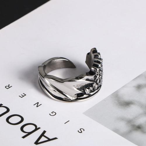 Stainless Steel Finger Ring 304 Stainless Steel Vacuum Ion Plating & for woman Sold By PC