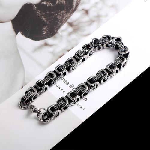 Stainless Steel Jewelry Bracelet 304 Stainless Steel Vacuum Ion Plating for man Sold By PC