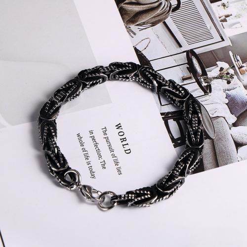 Stainless Steel Jewelry Bracelet 304 Stainless Steel Vacuum Ion Plating for man Sold By PC