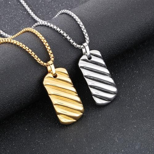 Stainless Steel Jewelry Necklace 304 Stainless Steel Vacuum Ion Plating for man Sold By PC