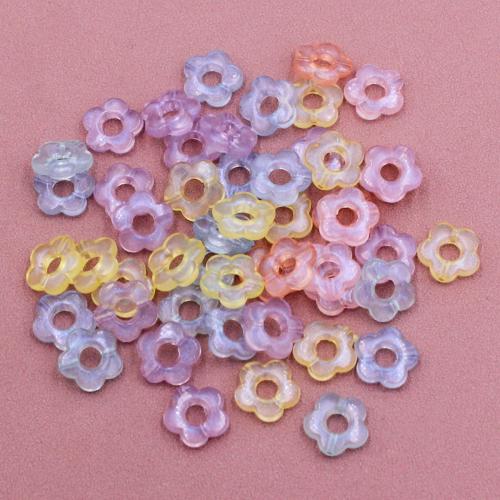 Acryl Schmuck Perlen, Blume, DIY, gemischte Farben, 14x14mm, ca. 1120PCs/Tasche, verkauft von Tasche