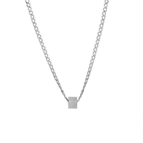 Collier de bijoux en acier inoxydable, Acier inoxydable 304, poli, pour femme, argent, Longueur Environ 60 cm, Vendu par PC