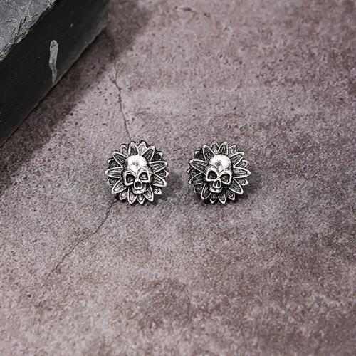 Zinc Alloy Stud Earring plated for woman black Sold By Pair