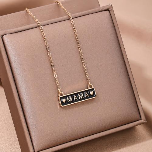 Zinc Alloy Jewelry Necklace plated for woman & enamel gold Sold By PC