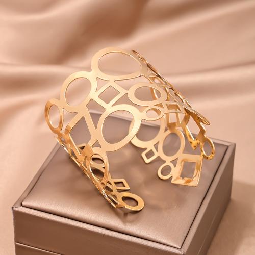 Zinc Alloy Bangle Smykker, forgyldt, for kvinde, guld, Solgt af PC