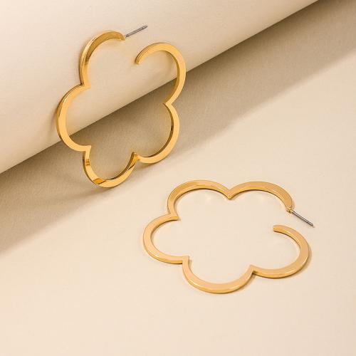 Zinc Alloy Stud Earring plated for woman gold Sold By Pair