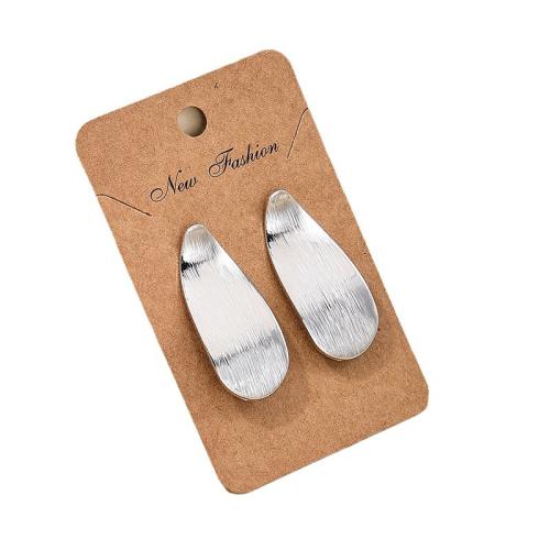 Zinklegering oorknoppen, Zinc Alloy, plated, voor vrouw, meer kleuren voor de keuze, Verkocht door pair