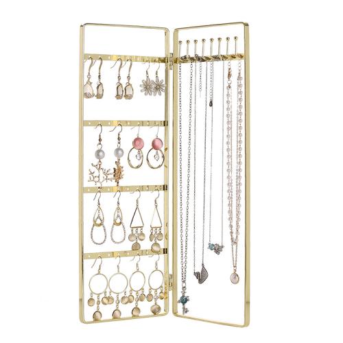 Iron Earring Display plated Foldable Sold By PC