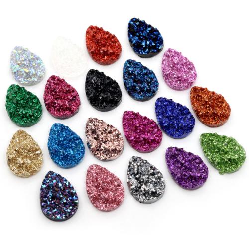 Resin flat back cabochon Teardrop DIY Approx Sold By Bag