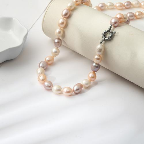 Natural Freshwater Pearl Necklace for woman Length 38 cm Sold By PC