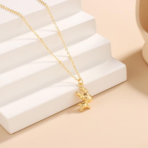 Sweater Chain Necklace Brass gold color plated & for woman nickel lead & cadmium free Sold By PC