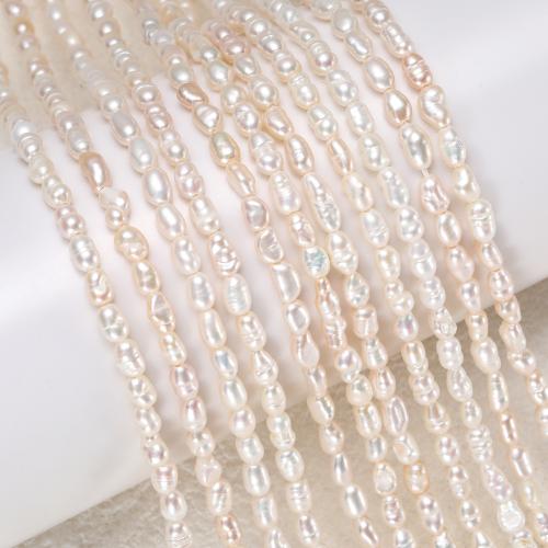 Cultured Rice Freshwater Pearl Beads DIY white .8-3.2mm Sold By Strand