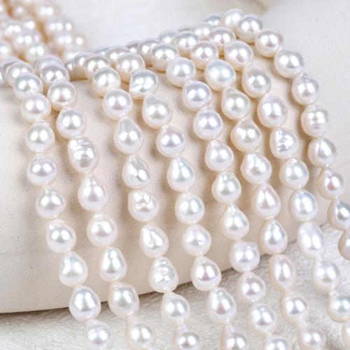 Natural Freshwater Pearl Loose Beads Teardrop DIY 6-7mm Sold Per Approx 39-41 cm Strand