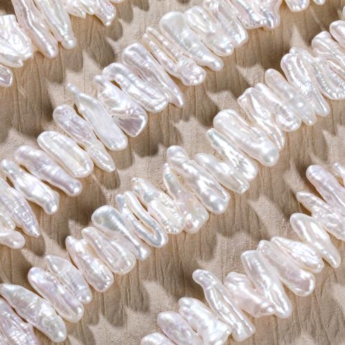 Cultured Biwa Freshwater Pearl Beads DIY white Sold Per Approx 39-41 cm Strand