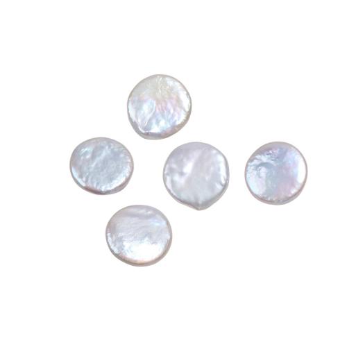 Perlas Moneda Freshwater, Perlas cultivadas de agua dulce, Bricolaje, Blanco, 19mm, Vendido por UD