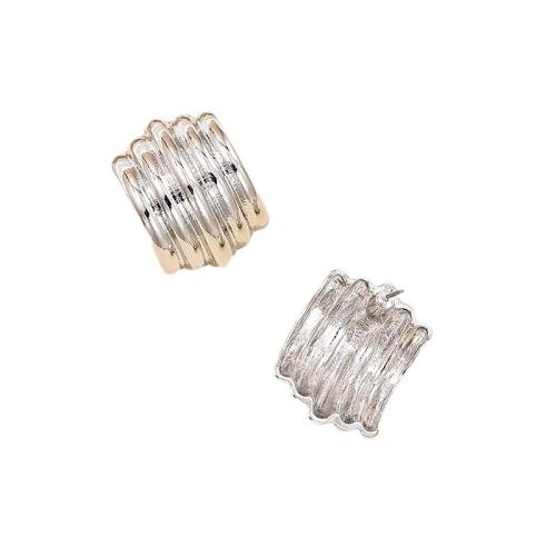 Zinklegering oorknoppen, Zinc Alloy, plated, voor vrouw, meer kleuren voor de keuze, Verkocht door pair