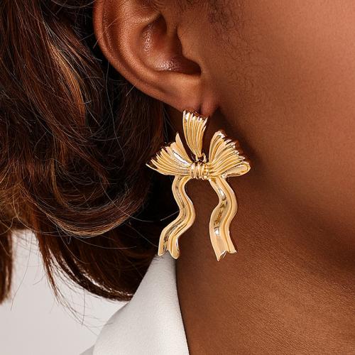 Sinc Alloy Earring Graí, Bowknot, plátáilte, do bhean, óir, Díolta De réir Péire