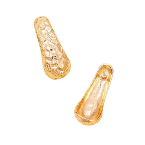 Lo zinco in lega Stud Earring, lega in zinco, placcato, per la donna, oro, Venduto da coppia