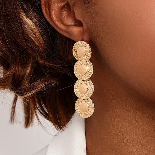 Lo zinco in lega Stud Earring, lega in zinco, placcato, per la donna, oro, Venduto da coppia