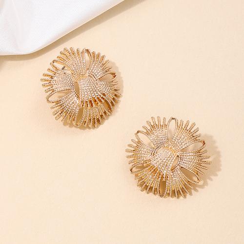 Lo zinco in lega Stud Earring, lega in zinco, placcato, per la donna, oro, Venduto da coppia