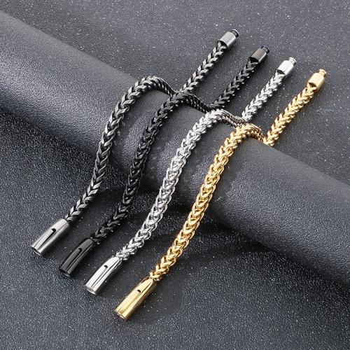 Stainless Steel Jewelry Bracelet 304 Stainless Steel Vacuum Ion Plating & for man Sold By PC