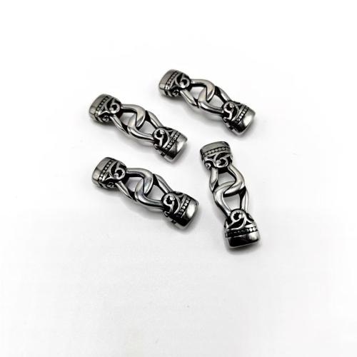 Cruach dhosmálta Leathar Corda Clasp, 304 Cruach dhosmálta, snasta, DIY, Díolta De réir PC