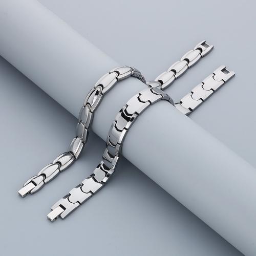 Stainless Steel Jewelry Bracelet 304 Stainless Steel Vacuum Ion Plating & for man Sold By PC