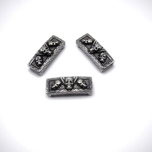 Cruach dhosmálta Leathar Corda Clasp, 304 Cruach dhosmálta, snasta, DIY, 6x12mm, Díolta De réir PC