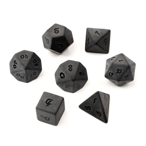 Dice for games Obsidian Carved Sold By PC