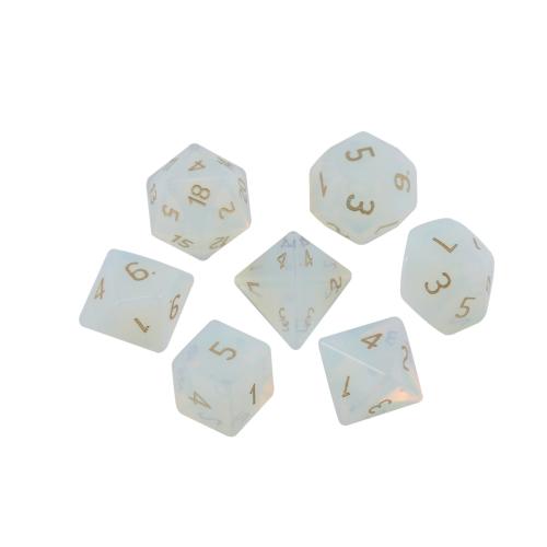 Dice for games Glass Geometrical Pattern Carved Sold By PC