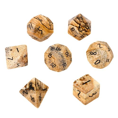 Dice for games Picture Jasper Geometrical Pattern Sold By PC