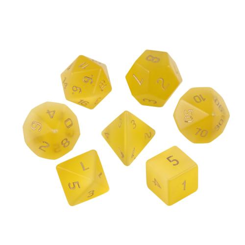 Dice for games Cats Eye Geometrical Pattern yellow Sold By PC