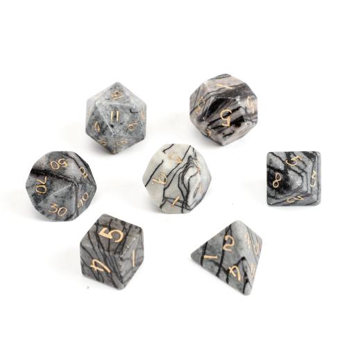 Dice for games Network Stone Geometrical Pattern Sold By PC