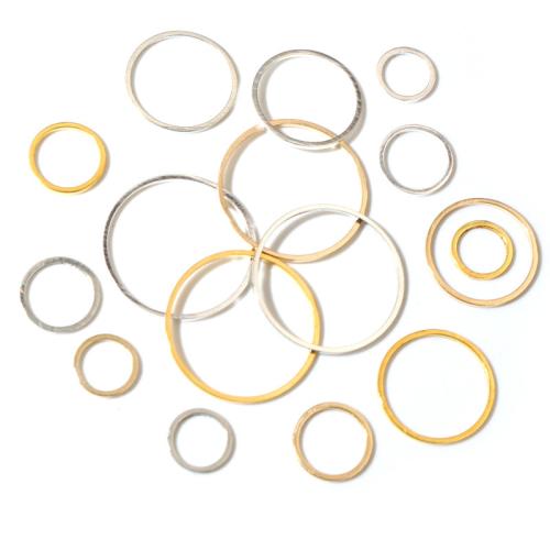 Brass Linking Ring Donut plated DIY nickel lead & cadmium free Sold By Bag