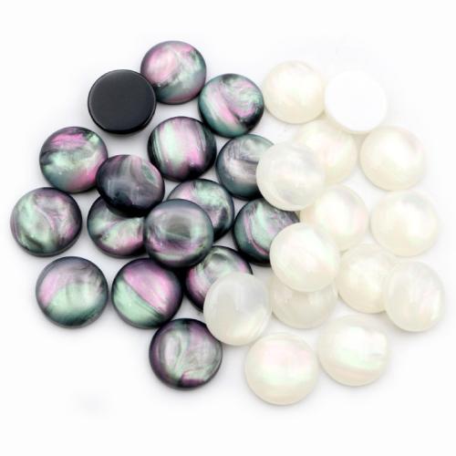 Mode Harpiks Cabochoner, Resin, Dome, du kan DIY, flere farver til valg, 12mm, Ca. 100pc'er/Bag, Solgt af Bag