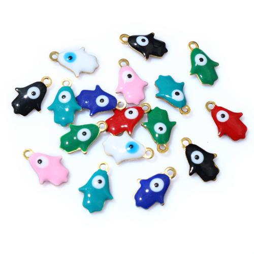 Evil Eye Pendants 304 Stainless Steel Hand Vacuum Ion Plating DIY & enamel Approx Sold By Bag